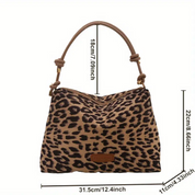 Bolsa Feminina de Ombro Onça Animal Print - Lenny