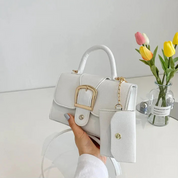 Bolsa Feminina de Couro Compacta Com Carteira - Daiane