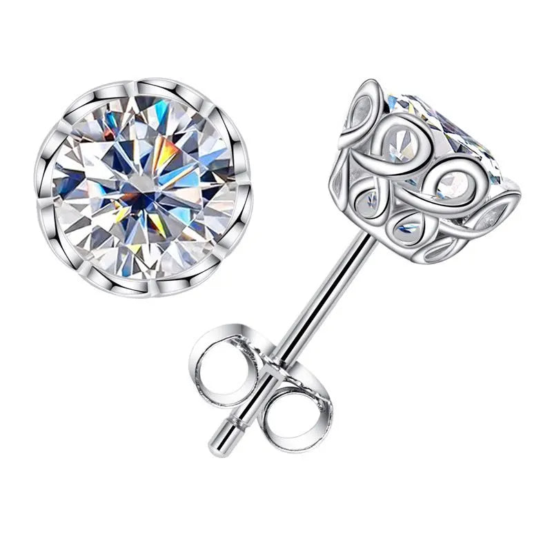 Brinco Essenza com Moissanite – Prata 925