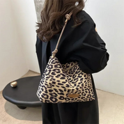 Bolsa Feminina de Ombro Onça Animal Print - Lenny