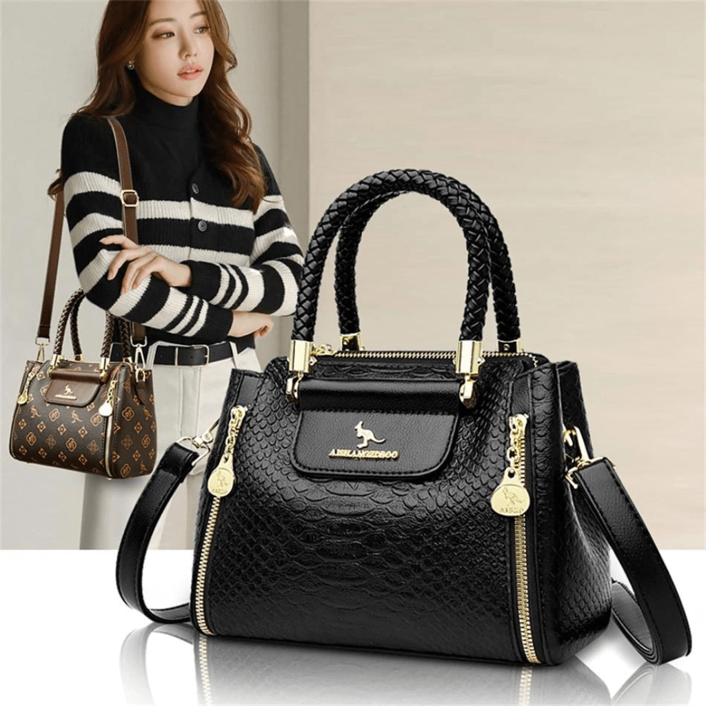 Bolsa Feminina de Couro Transversal