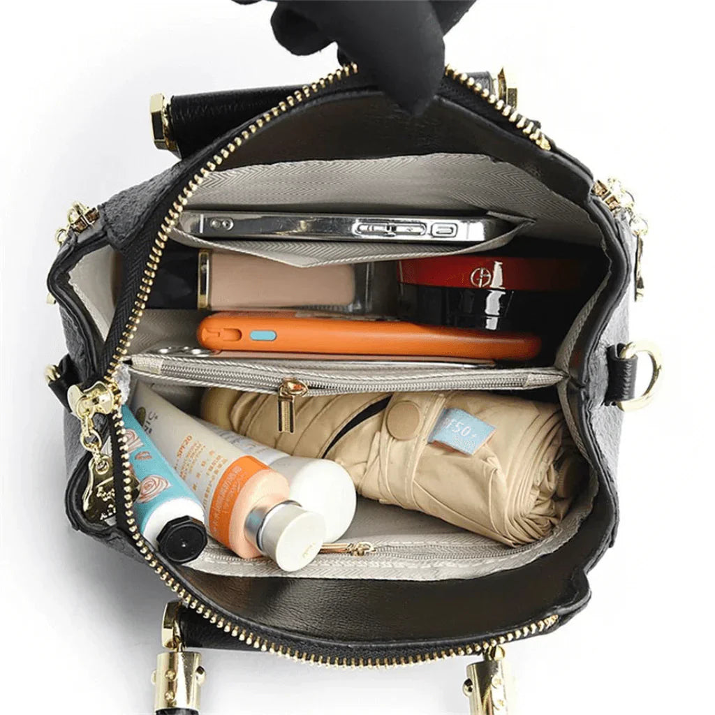 Bolsa Feminina de Couro Transversal