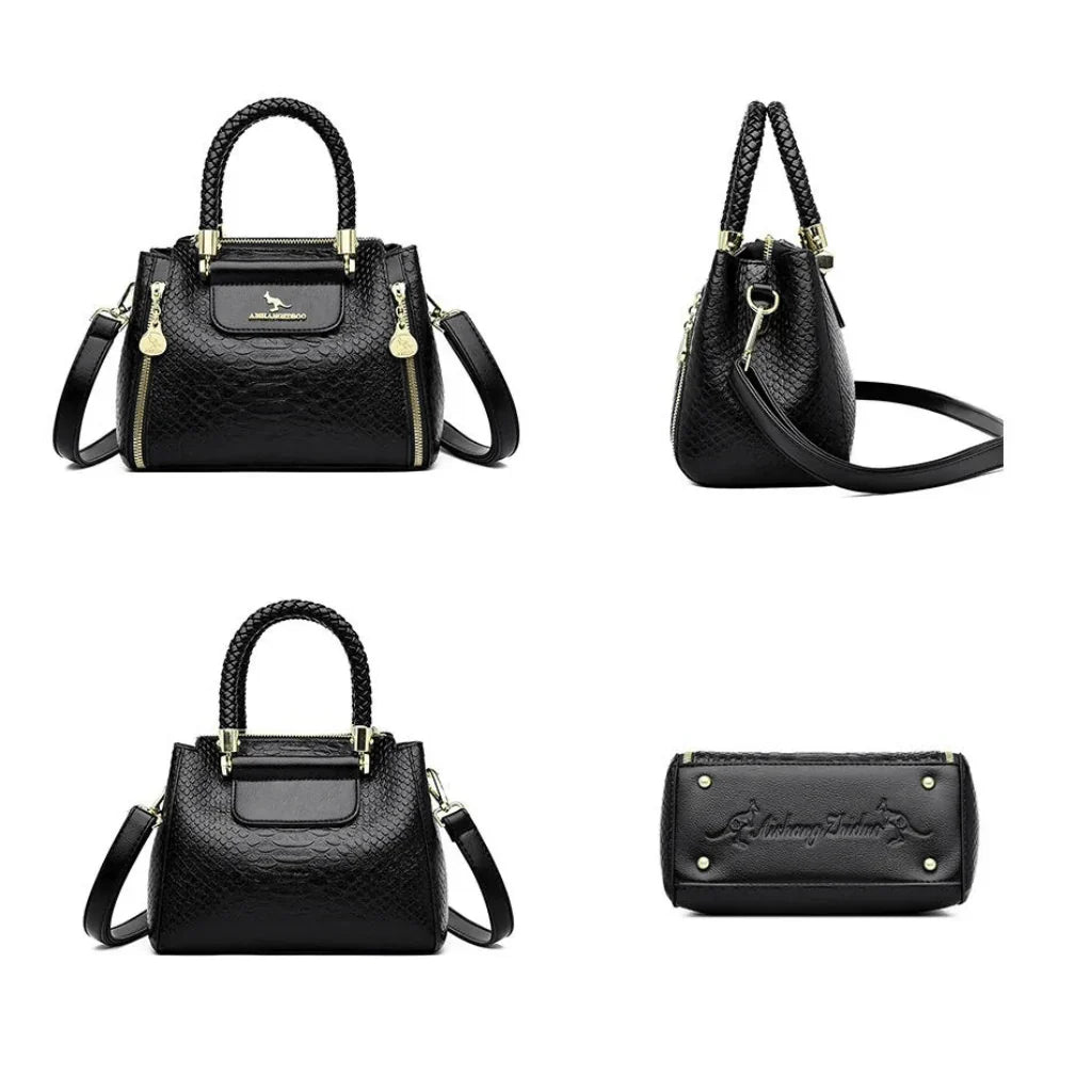 Bolsa Feminina de Couro Transversal