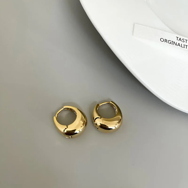 Brinco Redondo Banhado em Ouro 18k