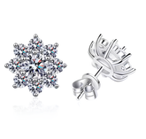 Brinco Flor de Jasmim com Moissanite – Prata 925