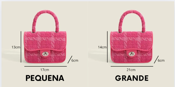 Bolsa Feminina Peqeuena Rosa Pink Elegance - Tai