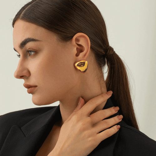 Brinco Elegance Mirage Banhado a Ouro 18K