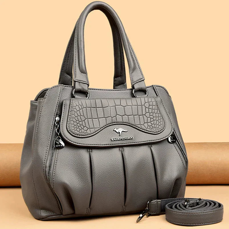 2024 luxo feminino bolsa de ombro grande capacidade crossbody sacos de couro macio bolsa feminina designer senhoras bolsas sac