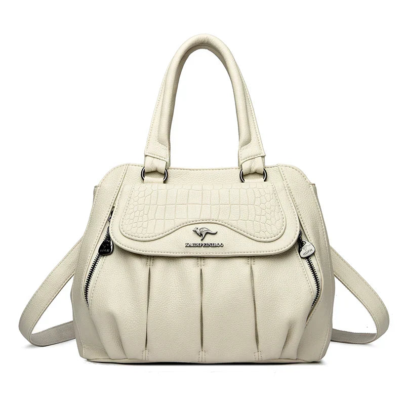 2024 luxo feminino bolsa de ombro grande capacidade crossbody sacos de couro macio bolsa feminina designer senhoras bolsas sac