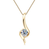 Colar Serenita com Moissanite – Ouro 18k