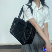 Bolsa mensageiro impermeável de um ombro, mochila PU para menina, bolsa uniforme japonesa JK, bolsa COS resistente ao desgaste, japonesa, bidimensional