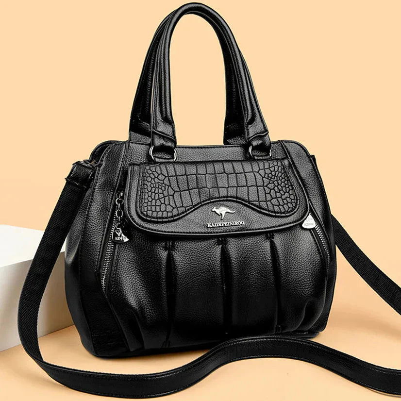 2024 luxo feminino bolsa de ombro grande capacidade crossbody sacos de couro macio bolsa feminina designer senhoras bolsas sac