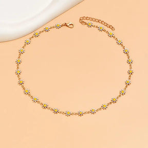 Colar Girassol Summer Banhado a Ouro 18K