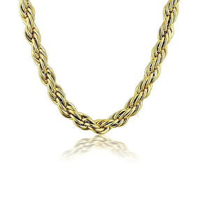 Colar Entrelaçado Luxuoso Ibiza Banhado a Ouro 18K