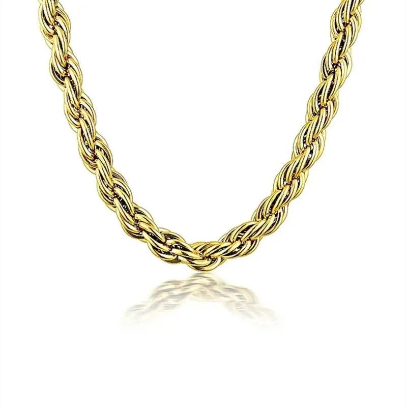 Colar Entrelaçado Luxuoso Ibiza Banhado a Ouro 18K