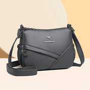 Bolsa mensageiro de grande capacidade multi bolso para mulheres Bolsas de ombro de couro macio bolsa crossbody tendência da moda de alta qualidade