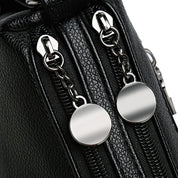 Bolsa mensageiro de grande capacidade multi bolso para mulheres Bolsas de ombro de couro macio bolsa crossbody tendência da moda de alta qualidade