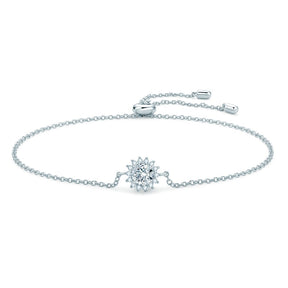 Pulseira Raio de Sol com Moissanites – Ouro Branco 14k