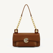 Bolsa Feminina de Couro Golden Chic  – Estilo Sofisticado e Compacta