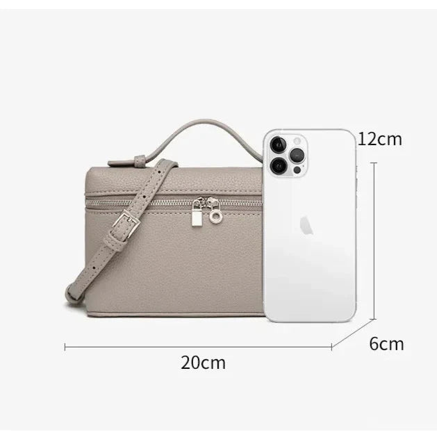 Estilo coreano luz de luxo moda clássico 2024 novo padrão litchi caixa arroz bolsa versátil kaylie saco simples crossbody
