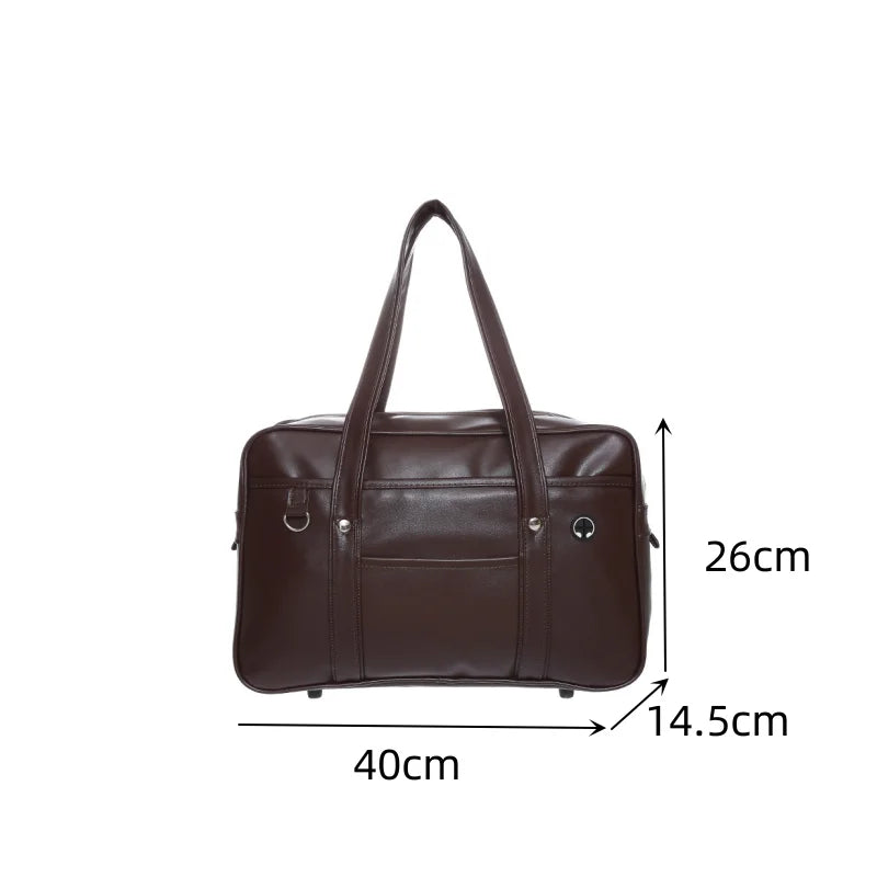 Bolsa mensageiro impermeável de um ombro, mochila PU para menina, bolsa uniforme japonesa JK, bolsa COS resistente ao desgaste, japonesa, bidimensional