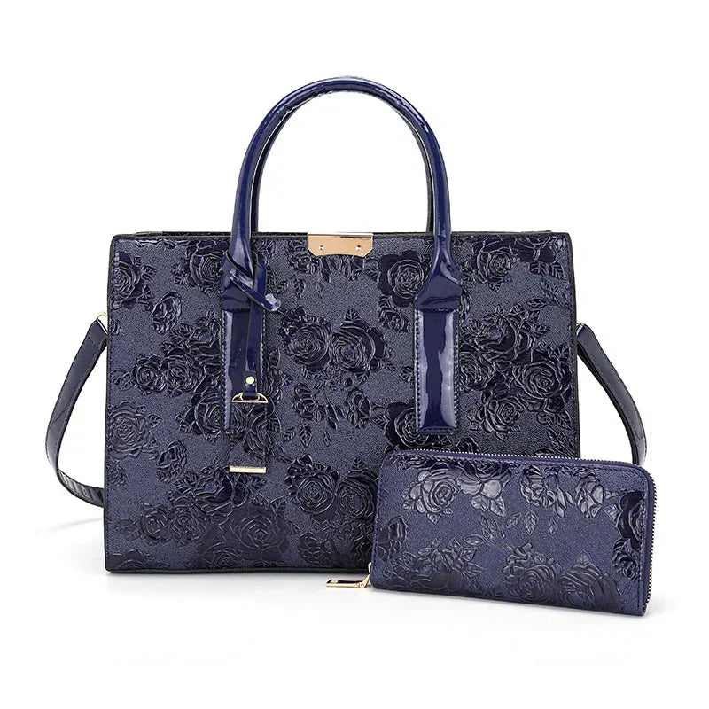 Luxo novo grande capacidade bolsa feminina de couro do plutônio senhoras bolsas e bolsa moda brilhante meninas ombro mensageiro sacos feminino tote