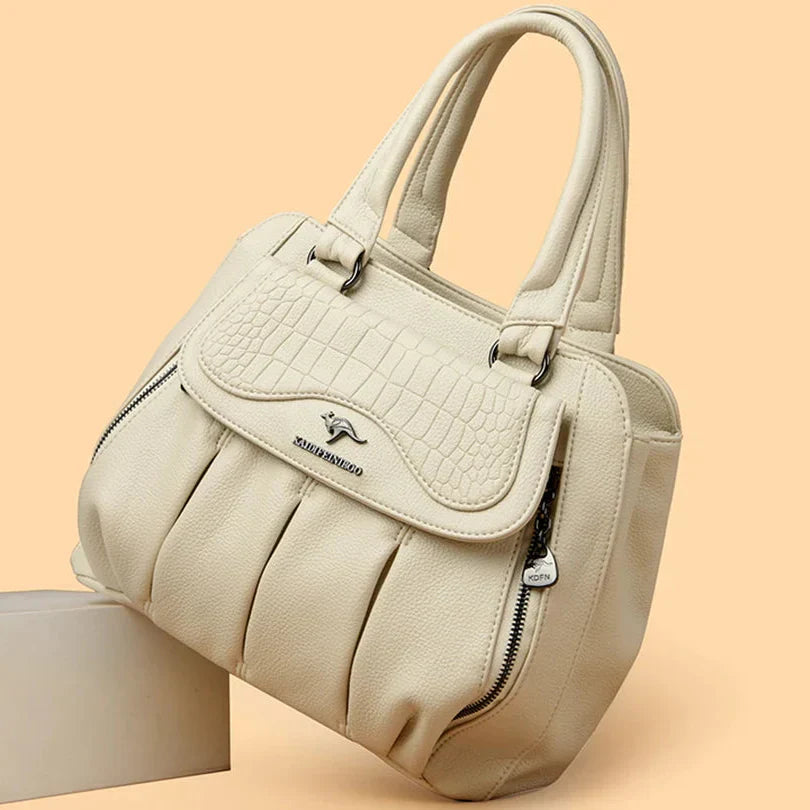 2024 luxo feminino bolsa de ombro grande capacidade crossbody sacos de couro macio bolsa feminina designer senhoras bolsas sac