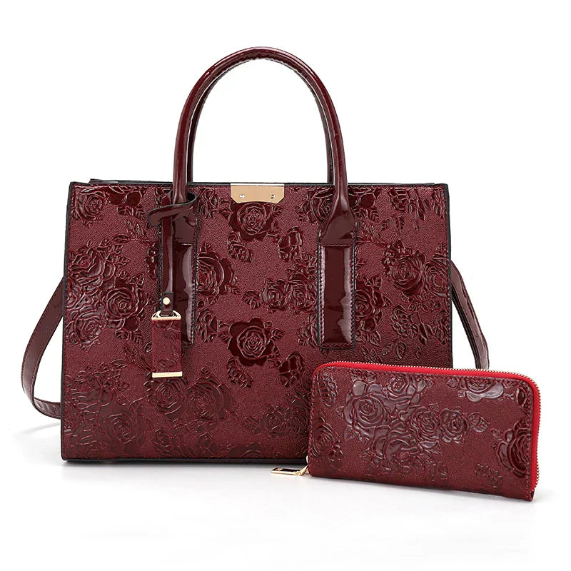 Luxo novo grande capacidade bolsa feminina de couro do plutônio senhoras bolsas e bolsa moda brilhante meninas ombro mensageiro sacos feminino tote