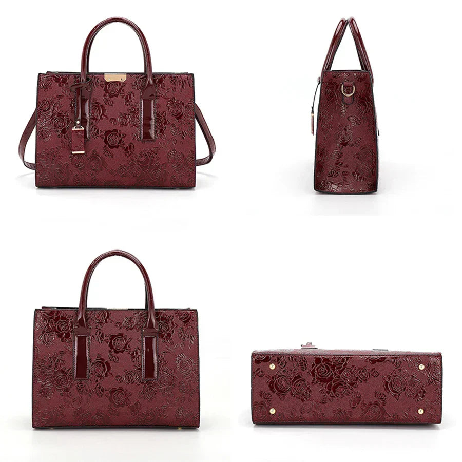 Luxo novo grande capacidade bolsa feminina de couro do plutônio senhoras bolsas e bolsa moda brilhante meninas ombro mensageiro sacos feminino tote