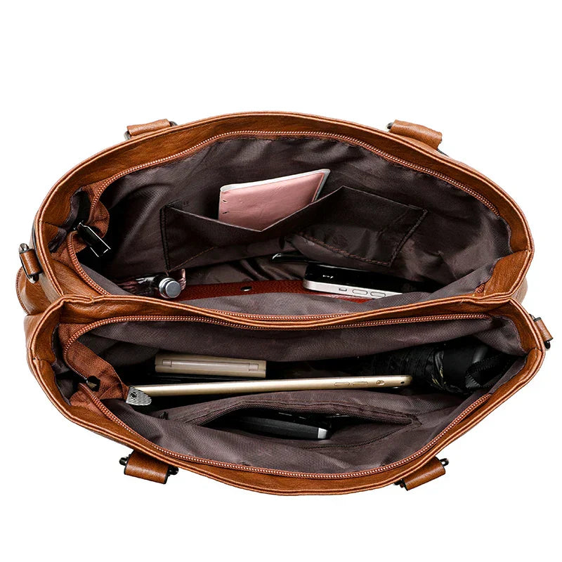 Bolsa elegante para mulheres de alta qualidade couro alça superior sacos bolsa senhoras ombro crossbody saco casual tote bolso marca lujo