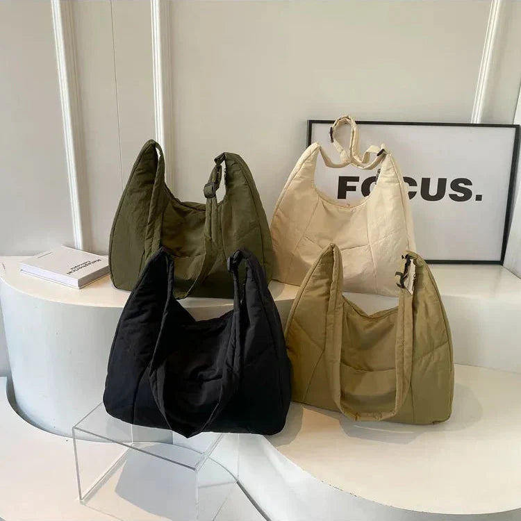 Moda feminina pano macio bolsa de ombro cor sólida estudante 2025 primavera y2k estilo casual grandes bolsas crossbody sacos para mulher