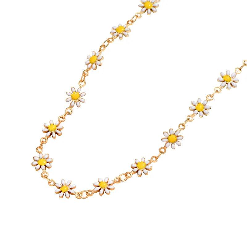 Colar Girassol Summer Banhado a Ouro 18K