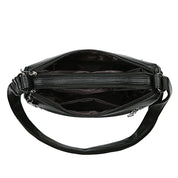 Bolsa mensageiro de grande capacidade multi bolso para mulheres Bolsas de ombro de couro macio bolsa crossbody tendência da moda de alta qualidade