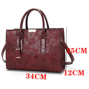Luxo novo grande capacidade bolsa feminina de couro do plutônio senhoras bolsas e bolsa moda brilhante meninas ombro mensageiro sacos feminino tote