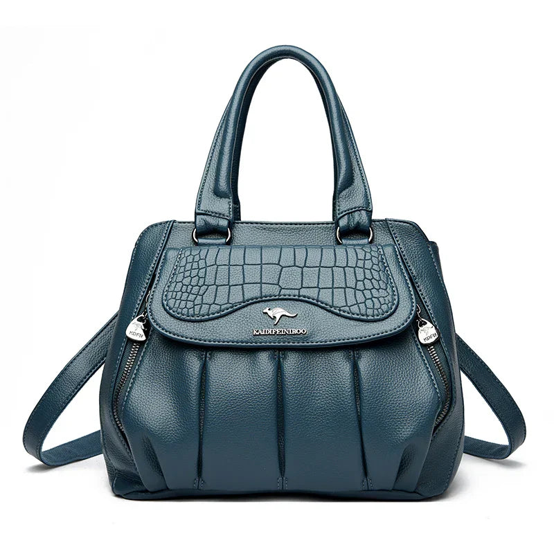 2024 luxo feminino bolsa de ombro grande capacidade crossbody sacos de couro macio bolsa feminina designer senhoras bolsas sac