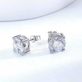 Brinco Solitário Elegance com Moissanite – Prata 925