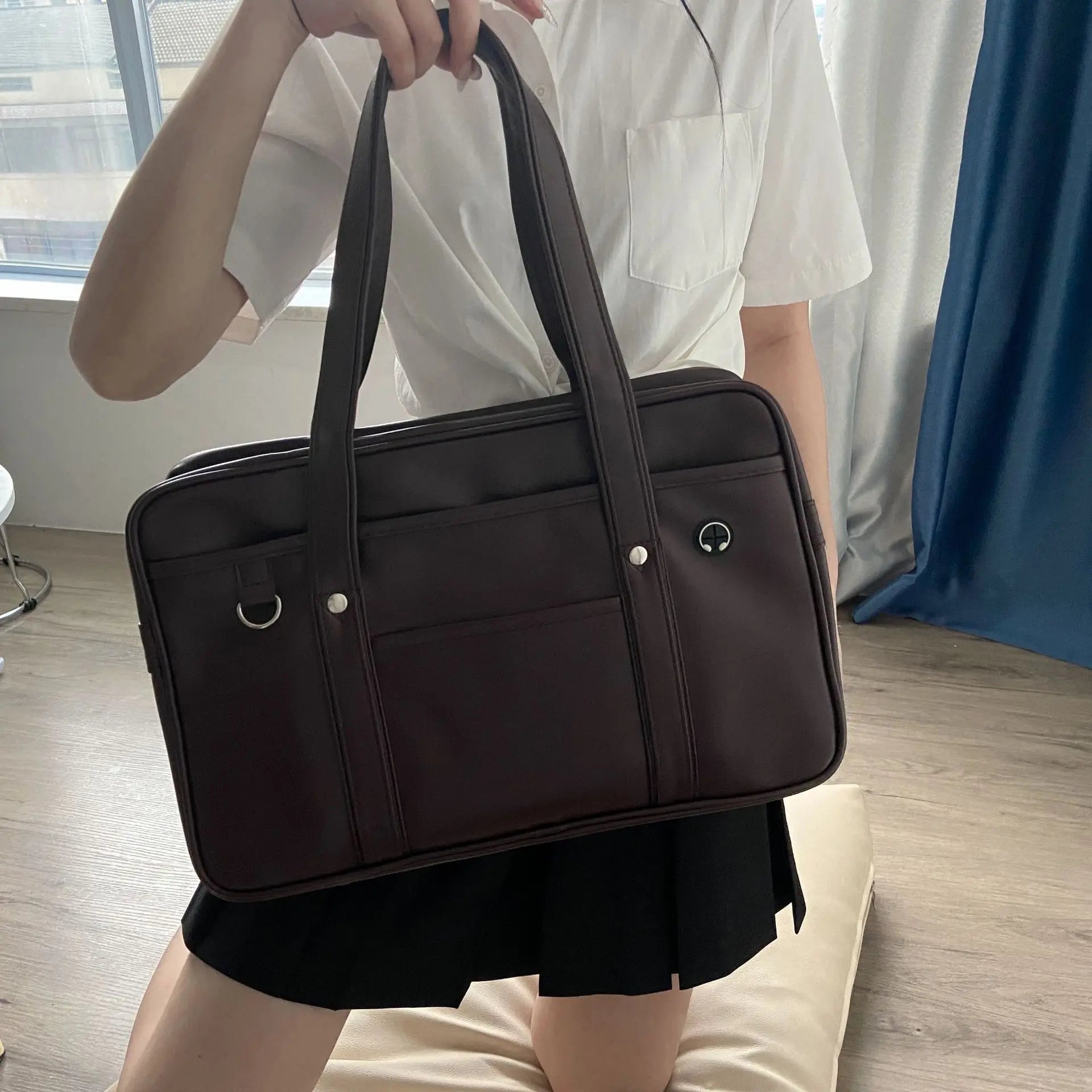 Bolsa mensageiro impermeável de um ombro, mochila PU para menina, bolsa uniforme japonesa JK, bolsa COS resistente ao desgaste, japonesa, bidimensional