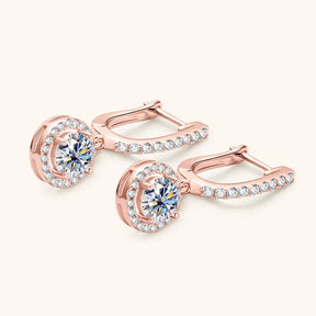 Brinco Encanto Circular com Moissanite – Ouro 18k