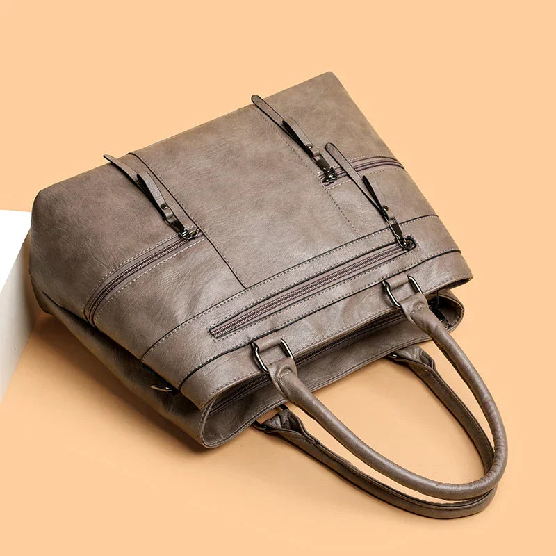 Bolsa elegante para mulheres de alta qualidade couro alça superior sacos bolsa senhoras ombro crossbody saco casual tote bolso marca lujo