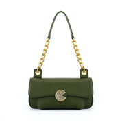 Bolsa Feminina de Couro Golden Chic  – Estilo Sofisticado e Compacta