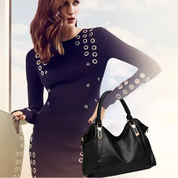 Novo couro macio bolsa feminina estilo coreano luxo grande capacidade sacola senhoras ombro crossbody commuter saco de compras