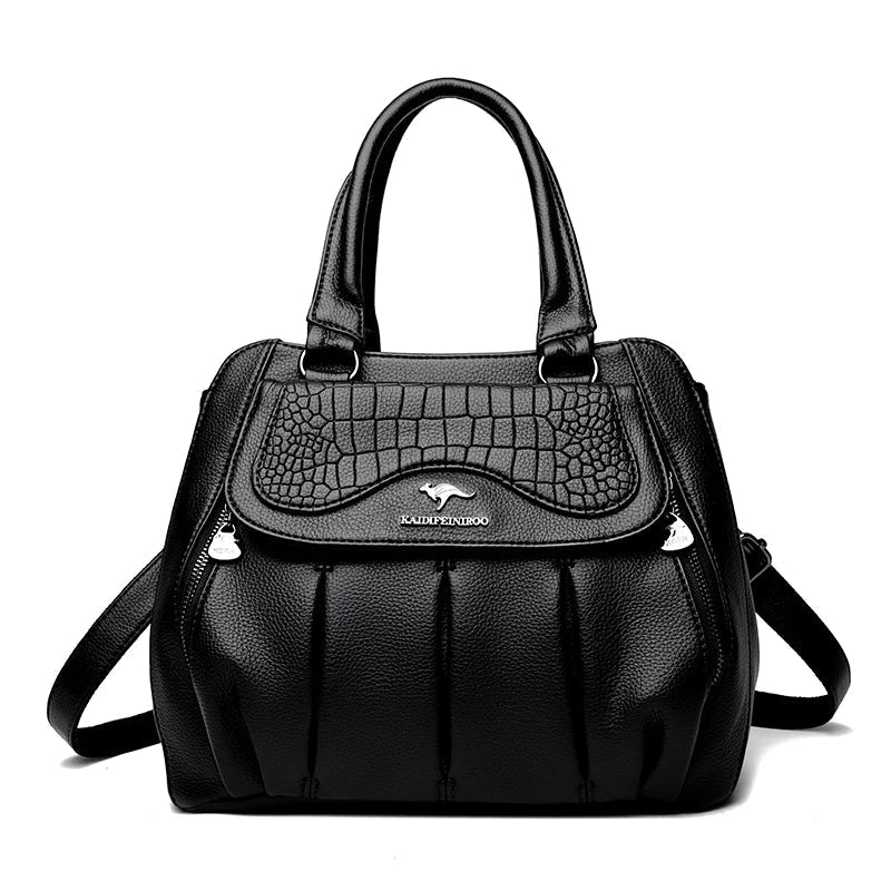 2024 luxo feminino bolsa de ombro grande capacidade crossbody sacos de couro macio bolsa feminina designer senhoras bolsas sac