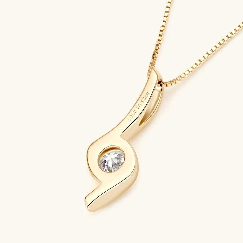 Colar Serenita com Moissanite – Ouro 18k