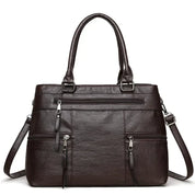 Bolsa elegante para mulheres de alta qualidade couro alça superior sacos bolsa senhoras ombro crossbody saco casual tote bolso marca lujo