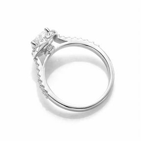 Anel Coração com Moissanite – Prata 925