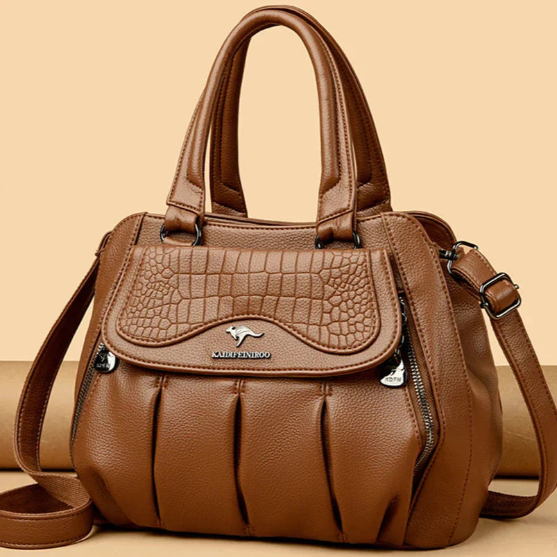 2024 luxo feminino bolsa de ombro grande capacidade crossbody sacos de couro macio bolsa feminina designer senhoras bolsas sac