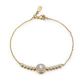 Pulseira Enigma com Moissanites – Ouro 18k