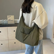 Moda feminina pano macio bolsa de ombro cor sólida estudante 2025 primavera y2k estilo casual grandes bolsas crossbody sacos para mulher
