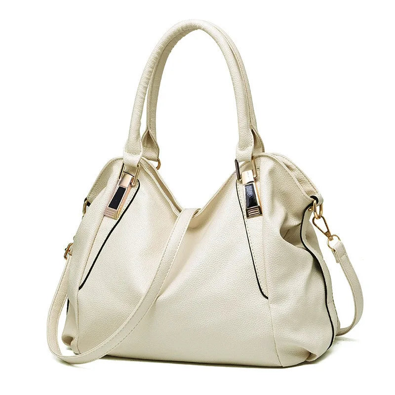 Novo couro macio bolsa feminina estilo coreano luxo grande capacidade sacola senhoras ombro crossbody commuter saco de compras