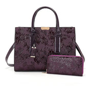 Luxo novo grande capacidade bolsa feminina de couro do plutônio senhoras bolsas e bolsa moda brilhante meninas ombro mensageiro sacos feminino tote